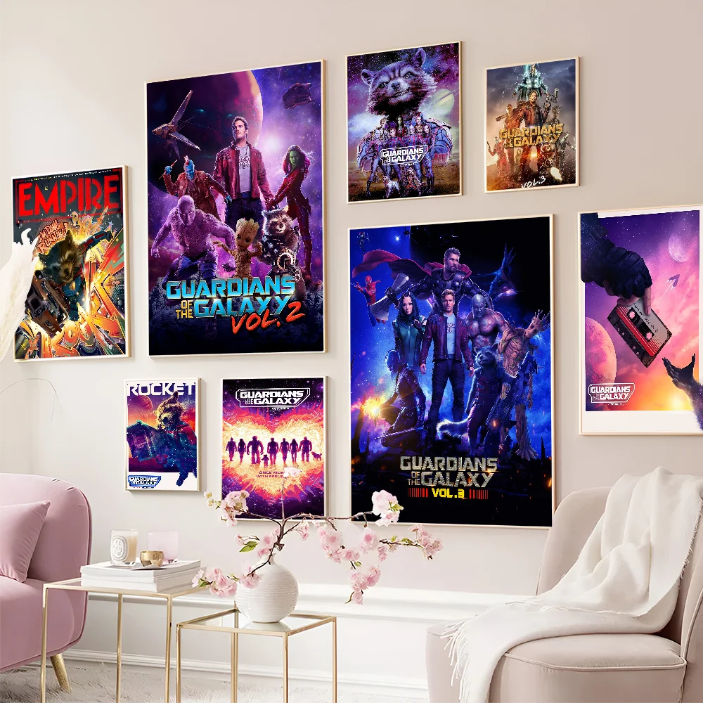 

G-Guardians Of The G-Galaxy Vol. 3 Anime Posters Sticky Whitepaper Sticker DIY Room Bar Cafe Kawaii Room Decor