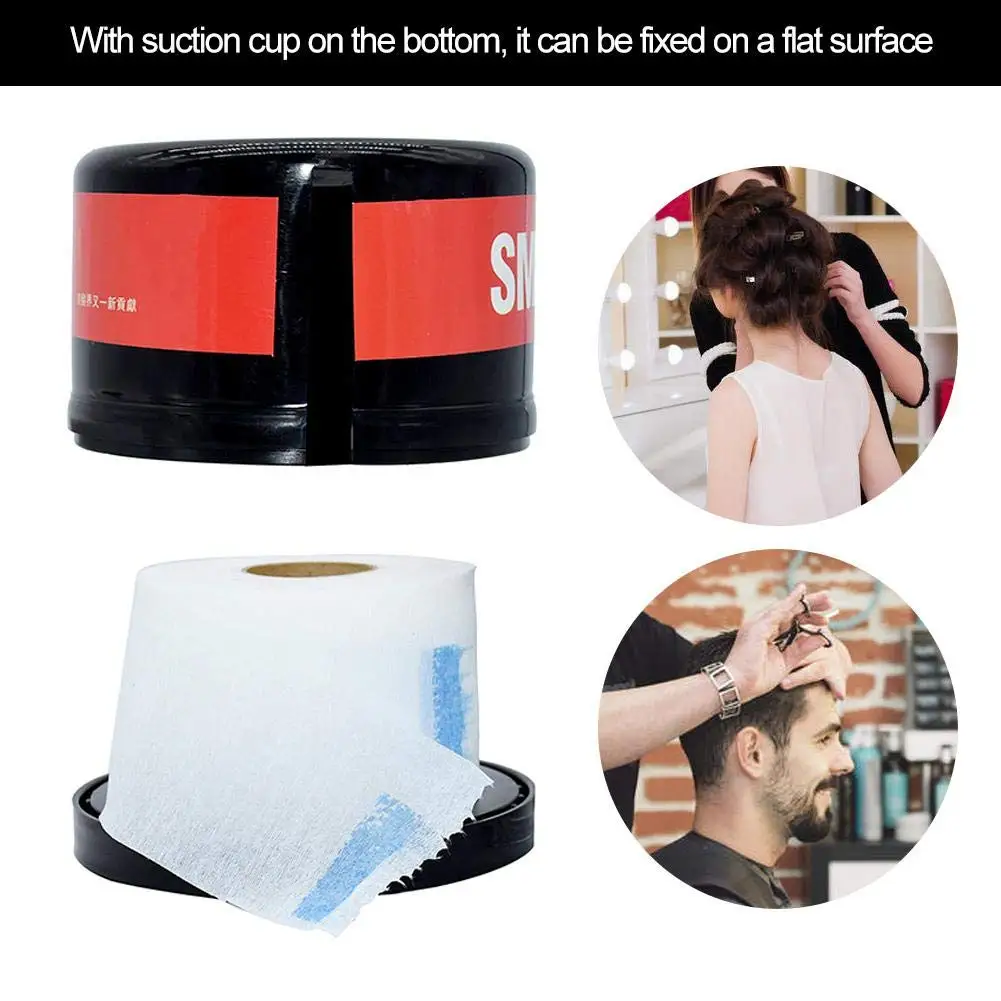 Dispenser for Neck Strips Barber Neck Paper Roll Holder Hairdressing Paper Storage Box Haircut Scarf Paper Container