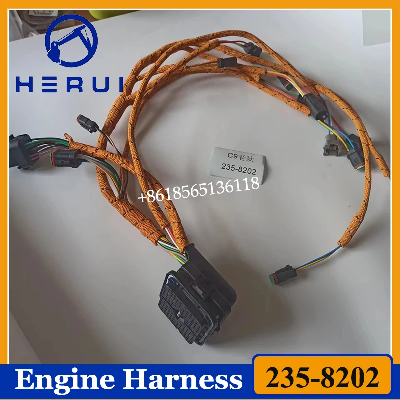 

235-8202 2358202 Engine Wiring Harness For Excavator 330D/336D C9 Wire Harness