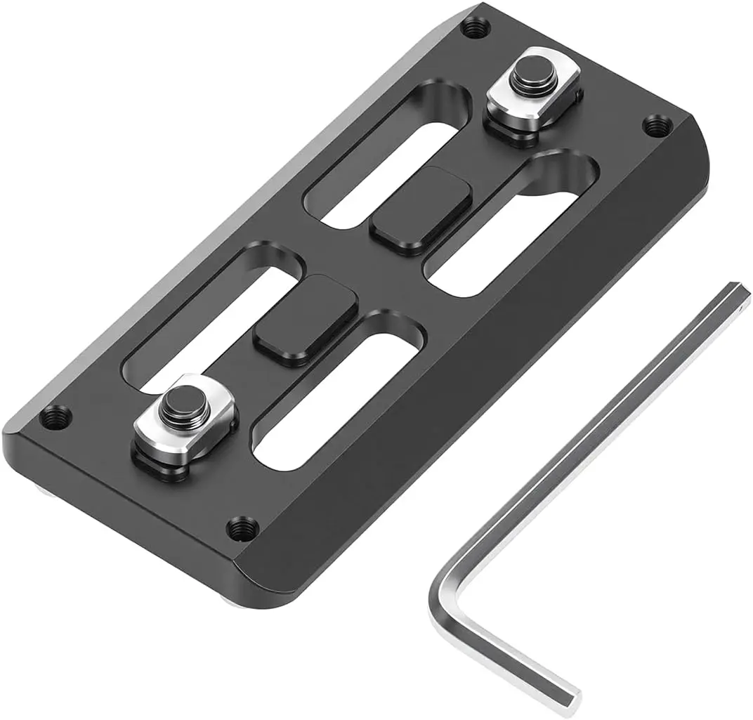 

Arca Rail Mount 3.15in for Rifle Tripod Ballhead Quick Release Plate Aluminum M-LOK Compatible