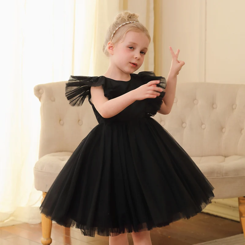 

3-10 Girls Sleeveless Dress Children Simple Princess Dress Girls Summer Short Dress Event Performance Birthday Party Dresses