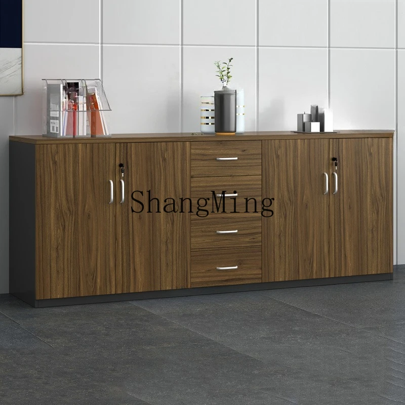 FG  good-looking Wood File Printer Locker Office Partition Storage Cabinet Multifunctional