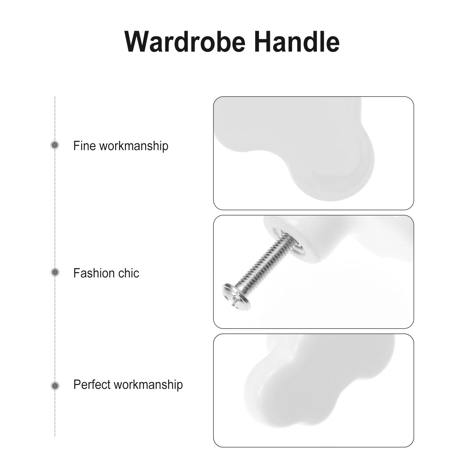 

4Pcs Cloud Shaped Ceramic Cabinet Drawer Knobs Pull Handles for Wardrobe Cupboard Door Furniture Decoration Door Pull Handle