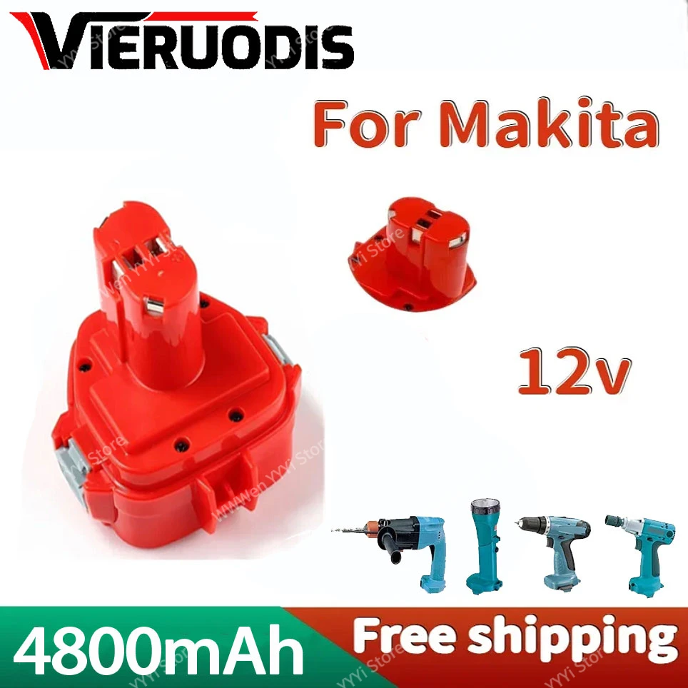 

Сменный аккумулятор для Makita PA12 12 В 4800 мАч 12 в Ni-CD Ni-MH 1220 1222 1202 1233 1234 1235-2 192696-9 1050D 4013D