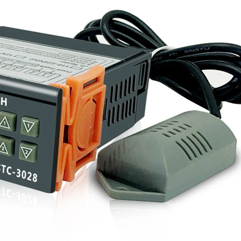 Digital Thermostat Hygrostat Temperature Humidity Control STC 3028 AC 110V 220V Hygrometer Incubator Controller