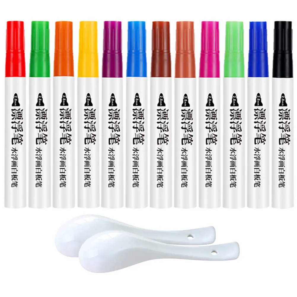 

1Set Water Painting Pens with Floating Effect Erasable Colorful Markers for Kids Classrooms Homes Offices Dry Erase School