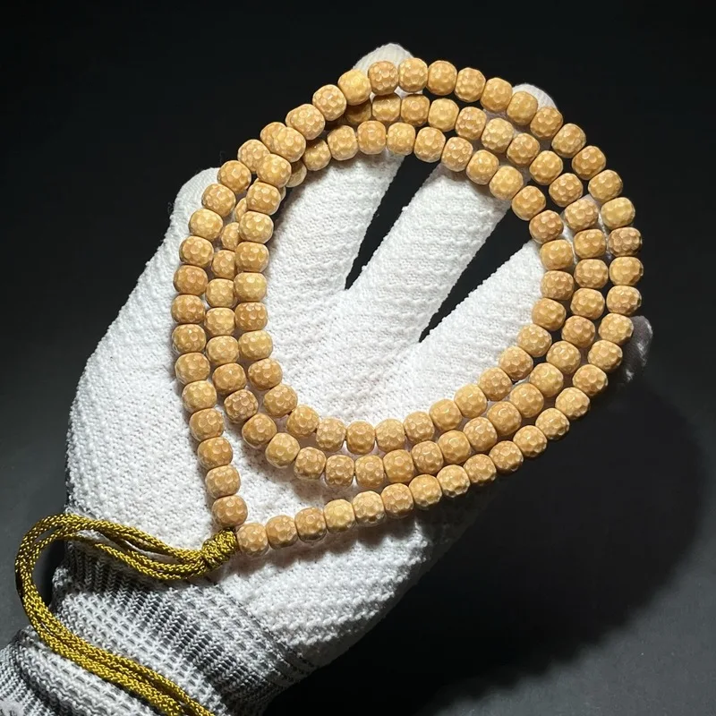Natural Weathered White Jade Bodhi Dice Accessories Bracelet