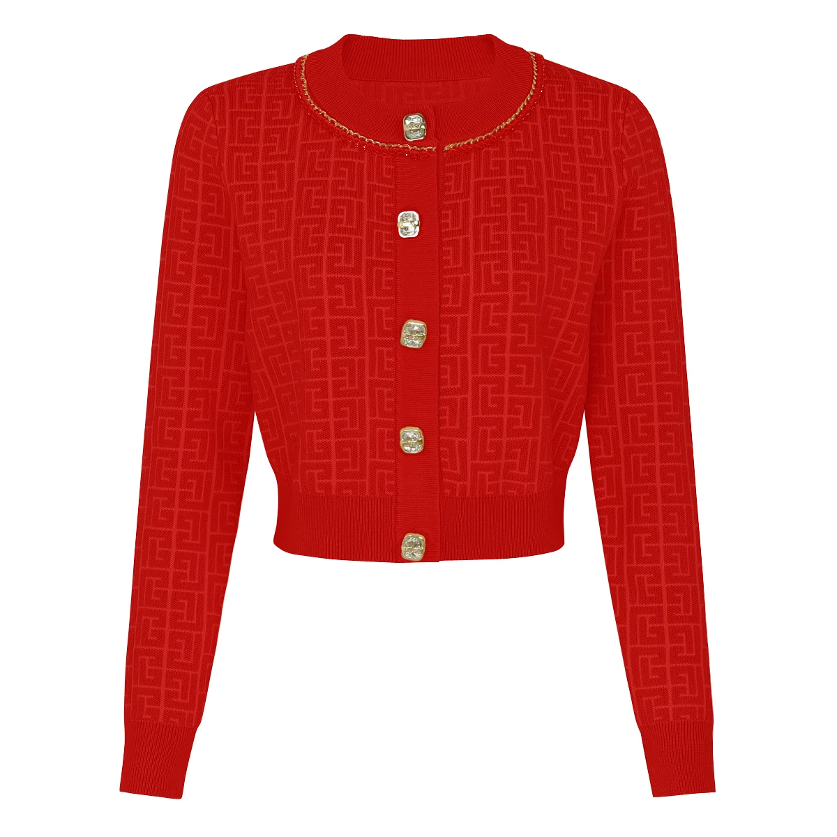 

Высокое качество, весенне-осеннее новое модное эластичное вязаное фактурное популярное верхнее пальто с цепочкой и пуговицами, женский кардиган