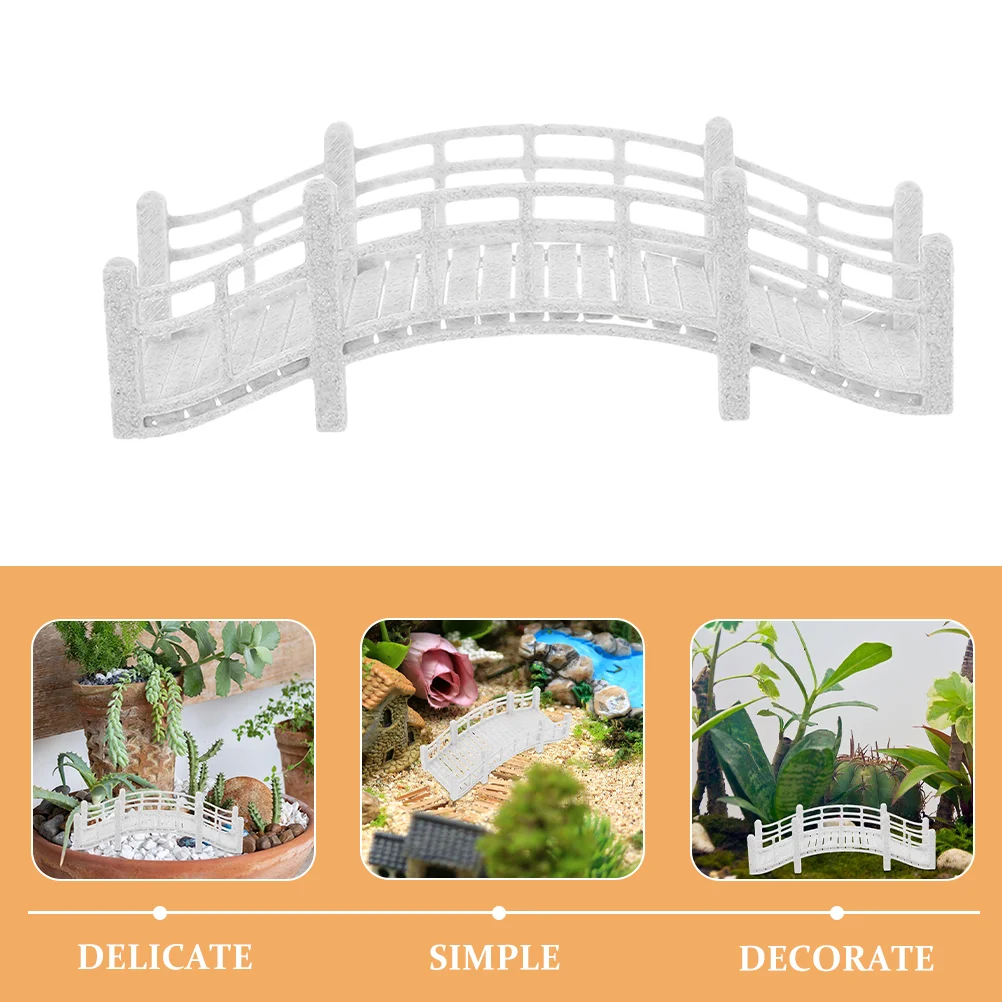 Micro Landscape Bridge Garden Arch Bridges Terrarium Vintage Ornament Miniature Accessories Figurines Pla