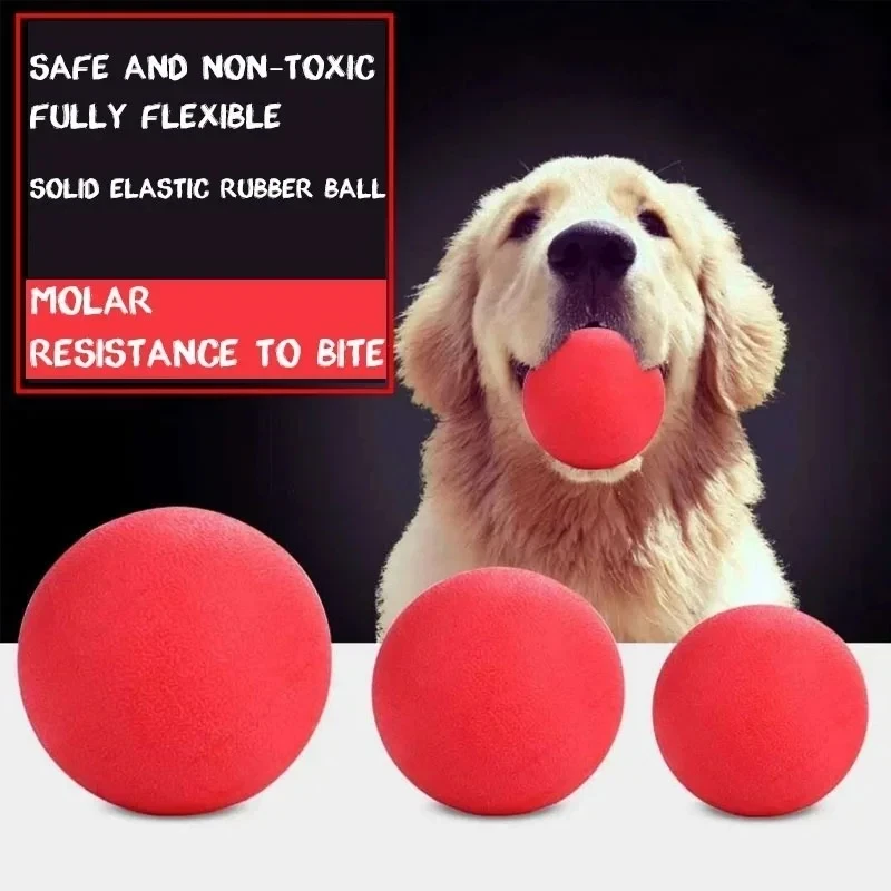 Indestructible Solid Rubber Ball Pet Dog Toy Training Chew Play Fetch Bite Toys Dog supplies Puppy Dog Toys for Large Dogs