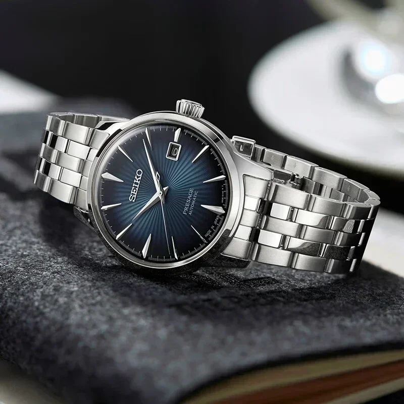 SEIKO Watch 100%Original SRPB41J1 Presage Series Men\'s Watches Japanese Stainless Steel Waterproof Business Fashion Wristwatch
