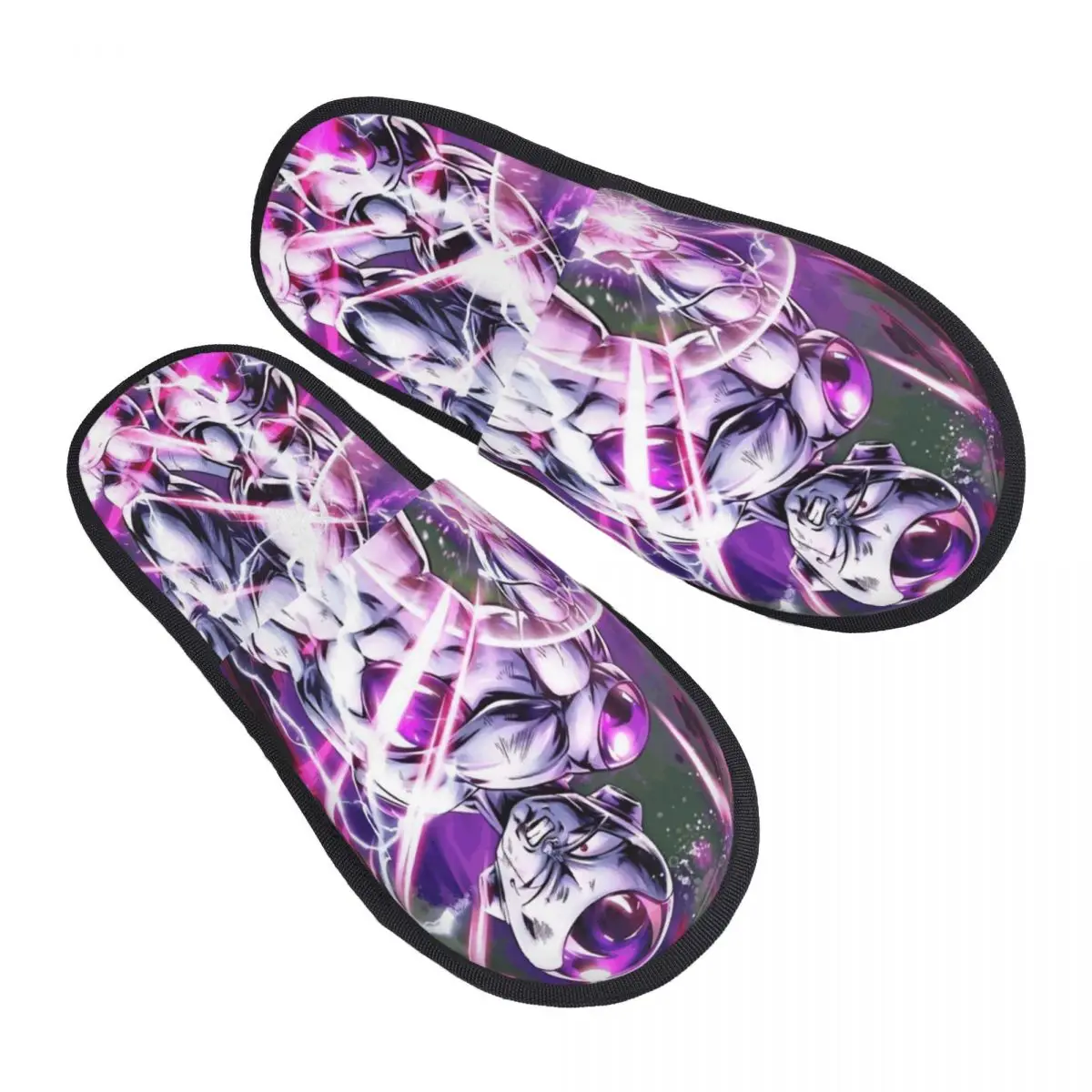 

Custom F-Friezaes Comic Cruel Comfort Scuff Memory Foam Slippers Women Cartoon Hotel House Shoes
