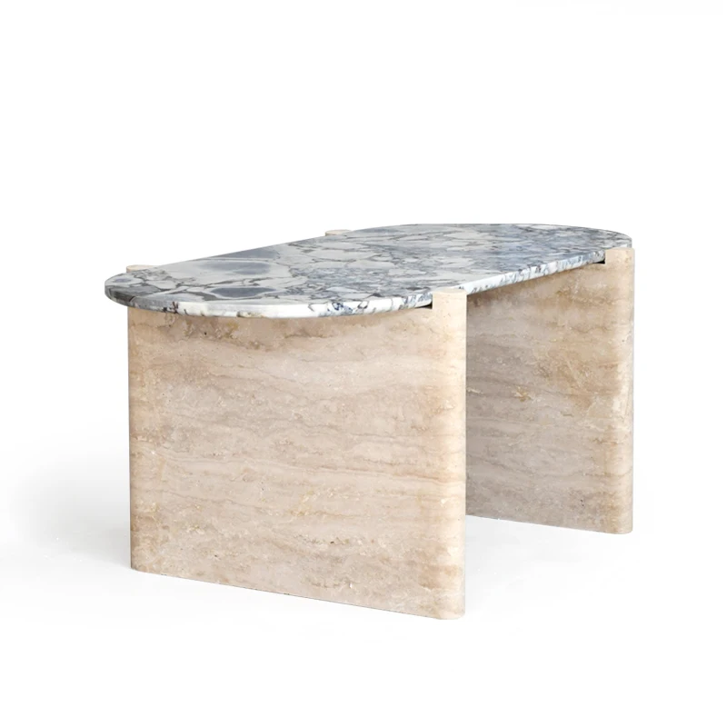 Best Selling black marble dining table white dinner room furniture travertine natural marble wholesale customization