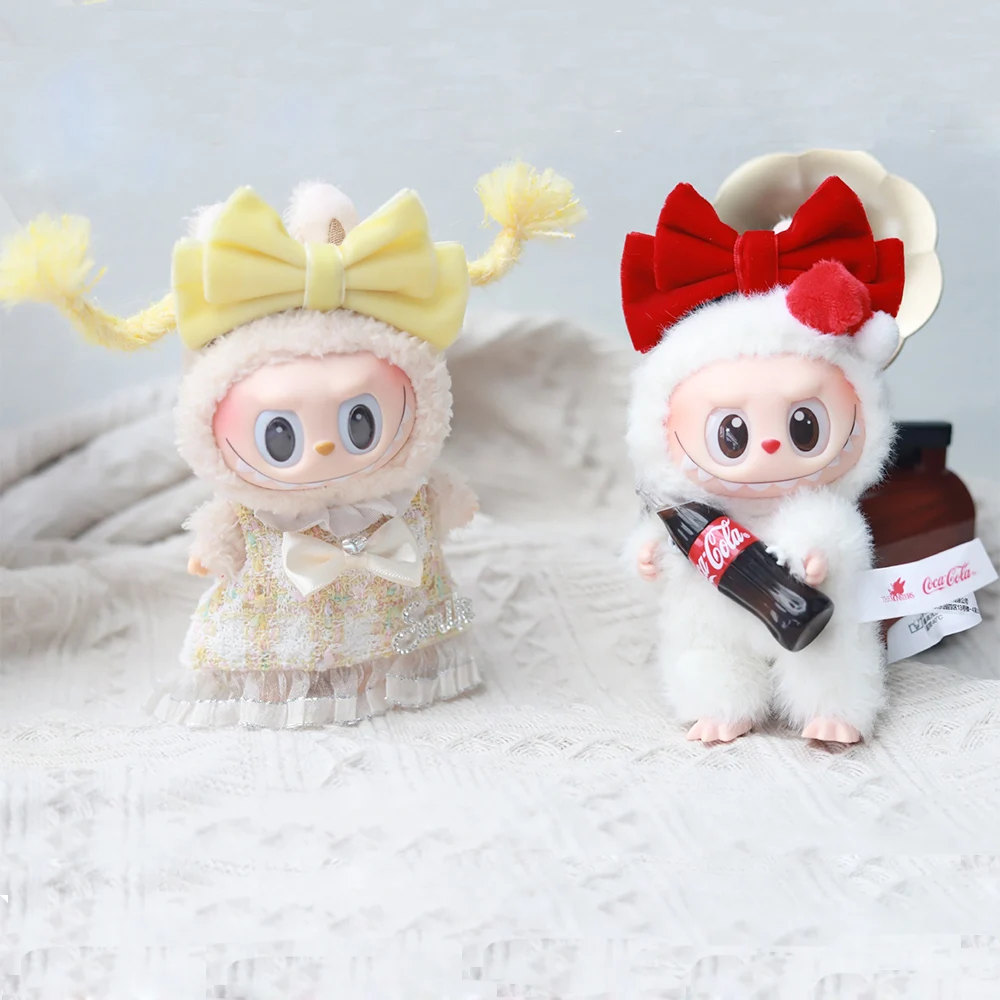 

Подходит для украшения головы куклы Labubu диаметром 17 см, аксессуаров для головы, многоцветного плетения.