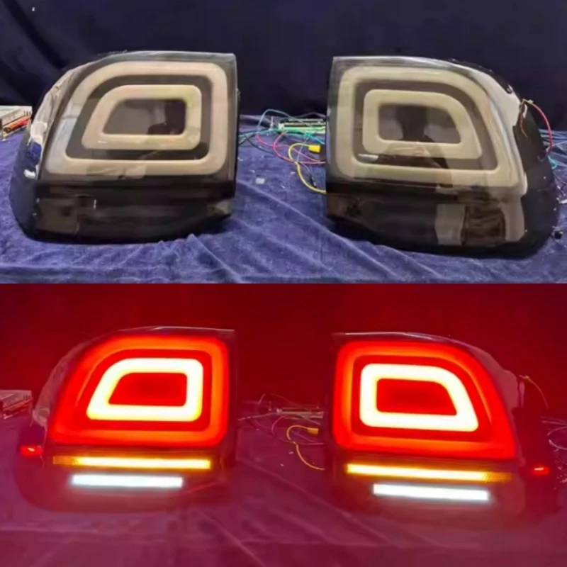 

Новая модифицированная задняя фара в сборе для Porsche Cayenne 957: тонированный задний фонарь, указатель поворота, стоп-сигнал