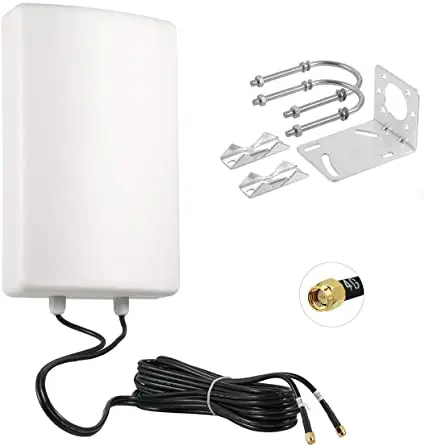 High Gain 2*16dbi 4g lte 5g outdoor Directional Panel Antenna 698-3800 MHz Wall Mount