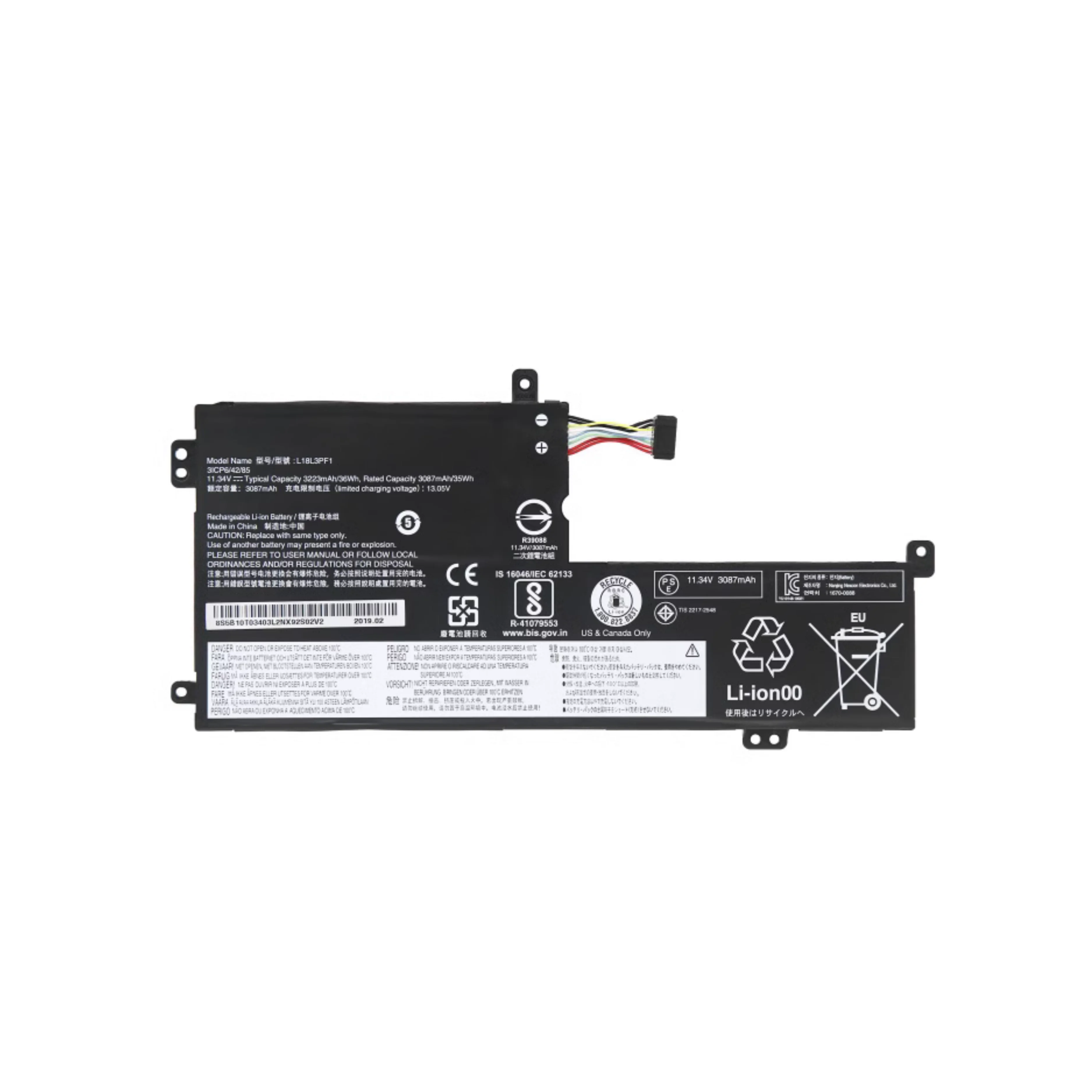 For IdeaPad L340-15IWL/API/17IWL L18M3PF2 L18L3PF1