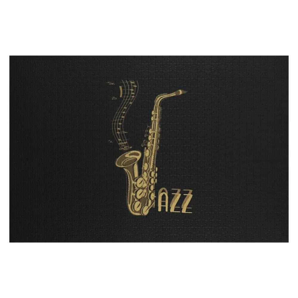 

Jazz Music Gift For Jazz Lover Epic Sax Jigsaw Puzzle Animal Custom Name Wood Puzzle