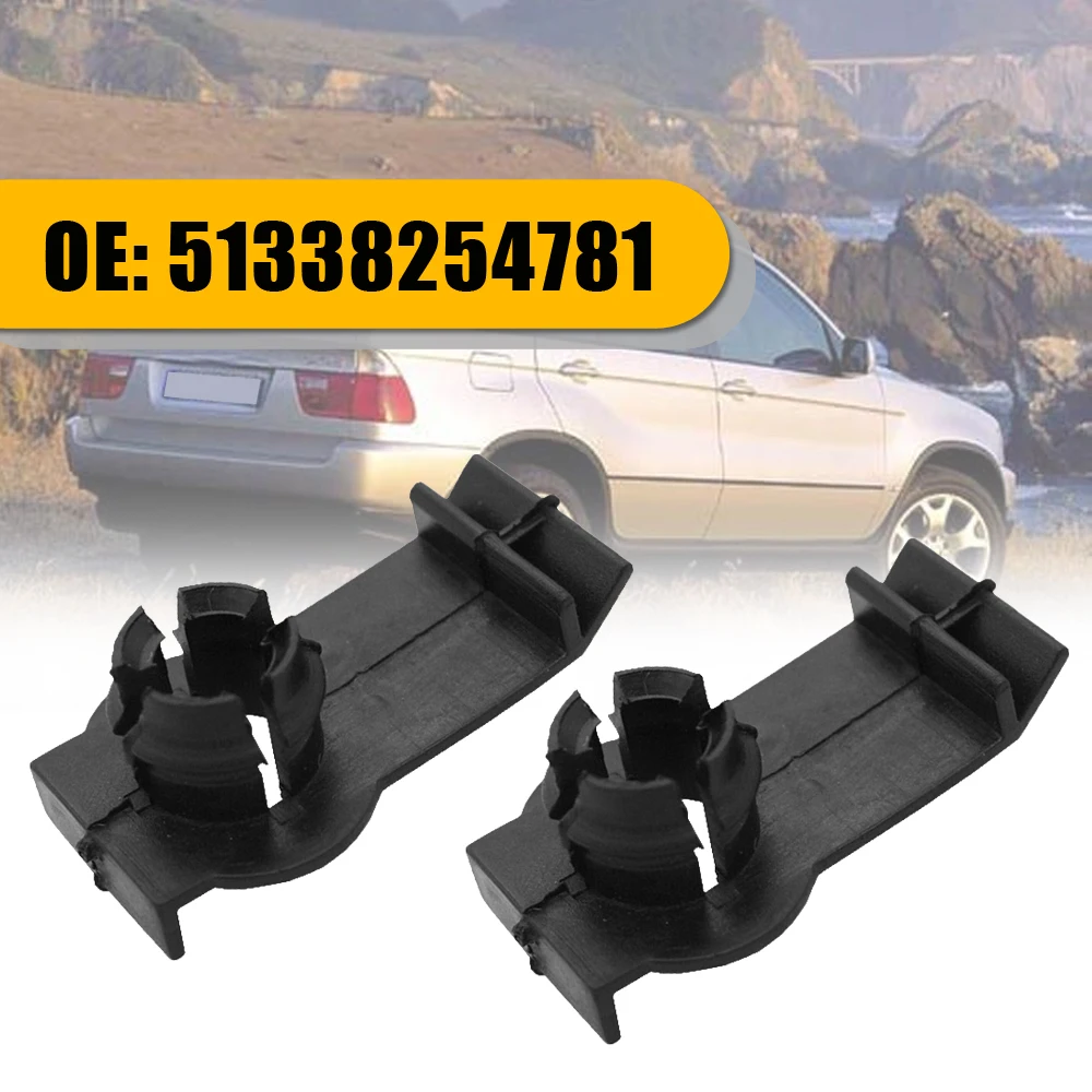 

2pcs High Quality Front Left / Right Window Regulator Clips Durable for 00-06 BMW X5 E53 51338254781 Interior Car Accessories