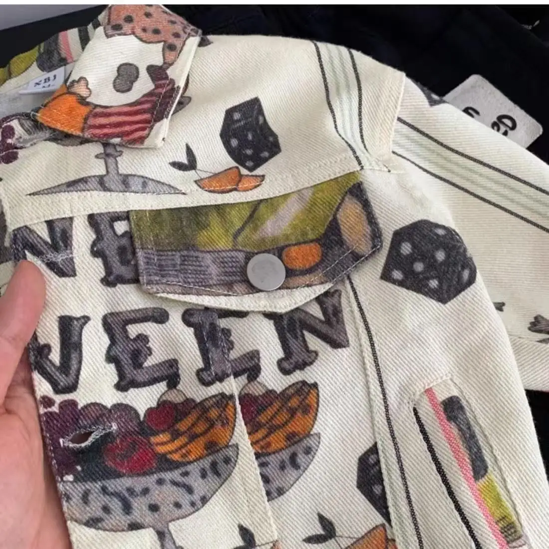 

Boys' Pure Cotton Jacket 2026 Spring and Autumn New Children's Graffiti Handsome Coat Top Korean Edition Casual Jacket