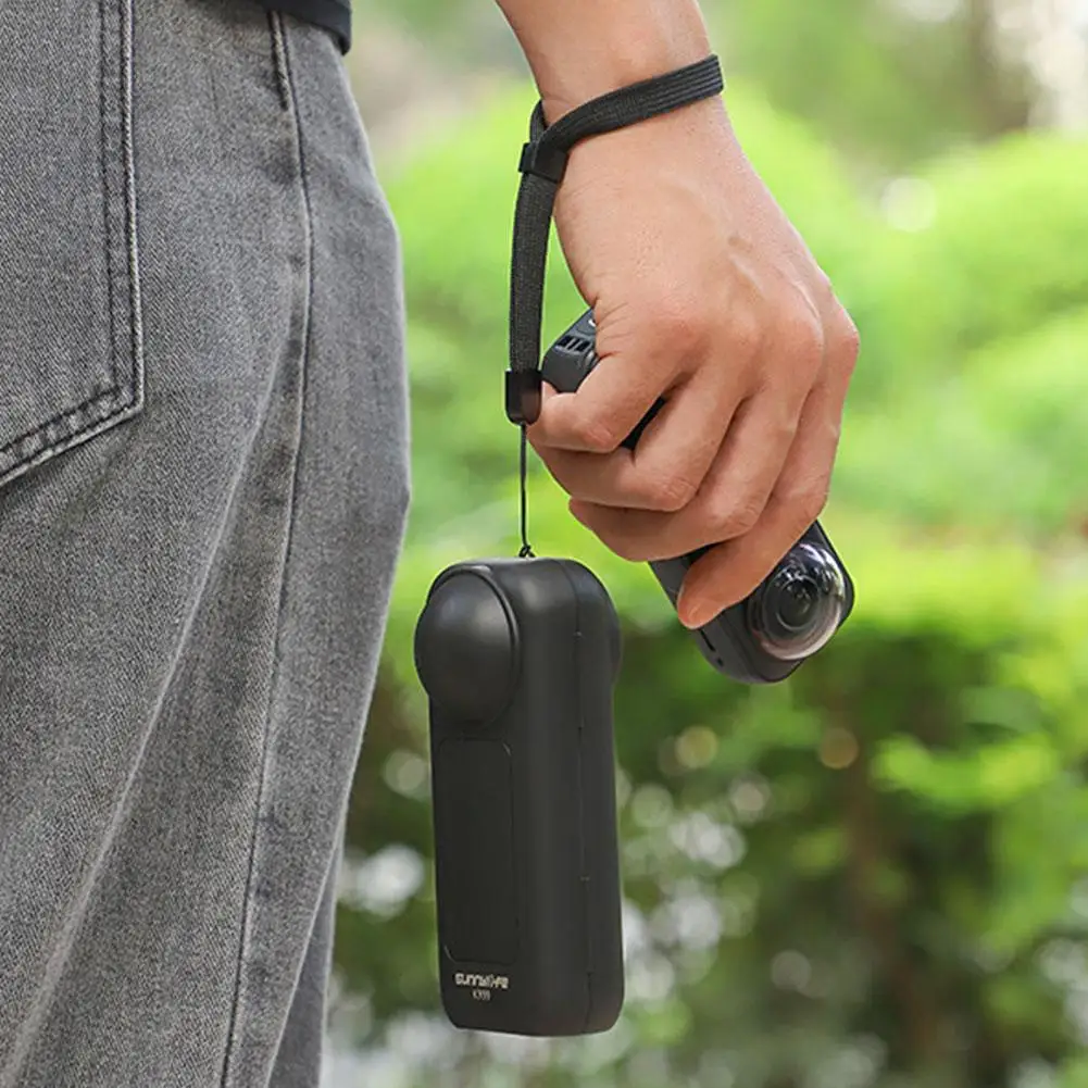 Étui de Protection à dégagement rapide pour Insta360 X5, housse de Protection complète, antichoc, anti-rayures, protecteur d'écran d'objectif avec corde à main