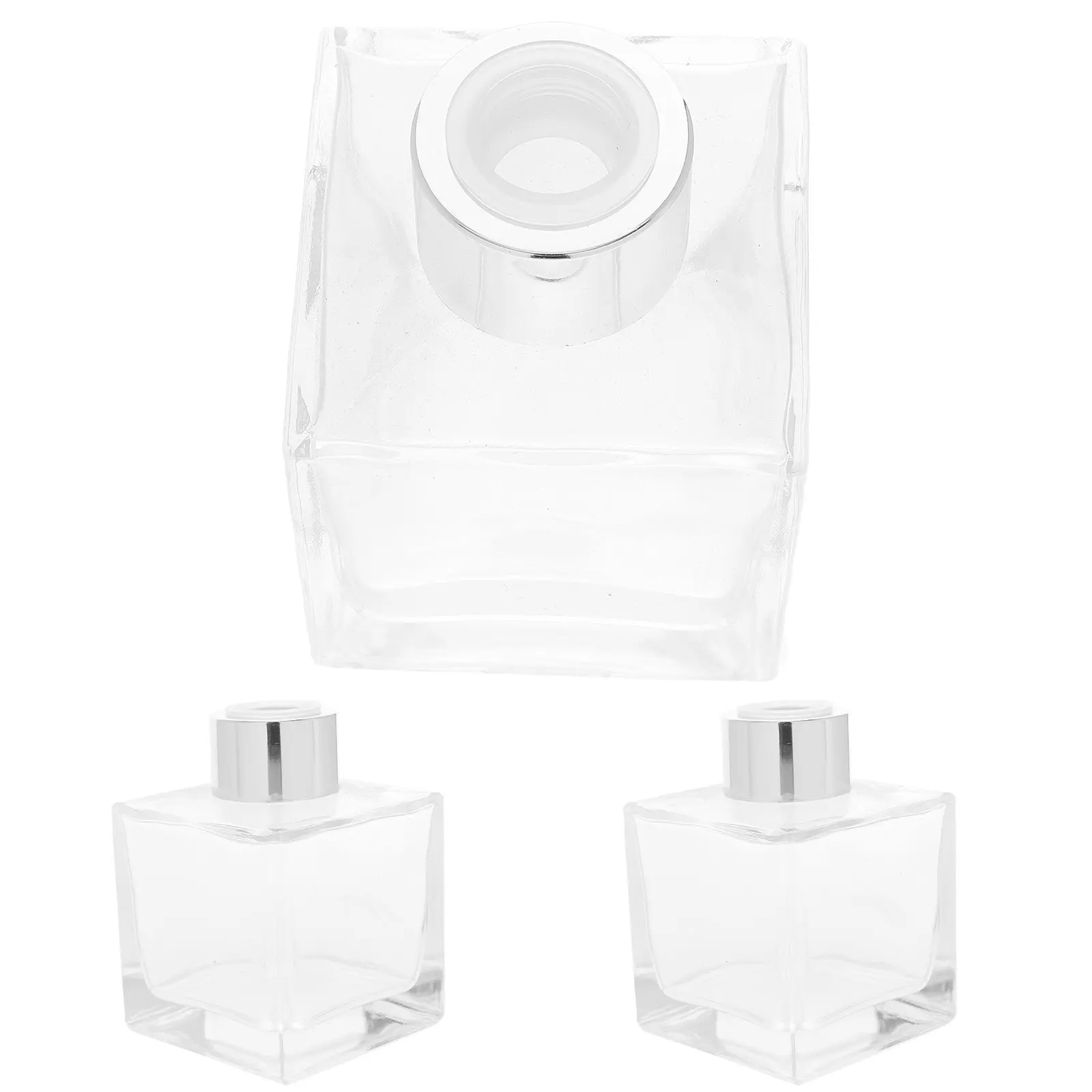 

3Pcs Glass Aroma Bottles Transparent Essential Oil Dispenser Reusable Storage Bottles Perfume Aromatherapy Jar