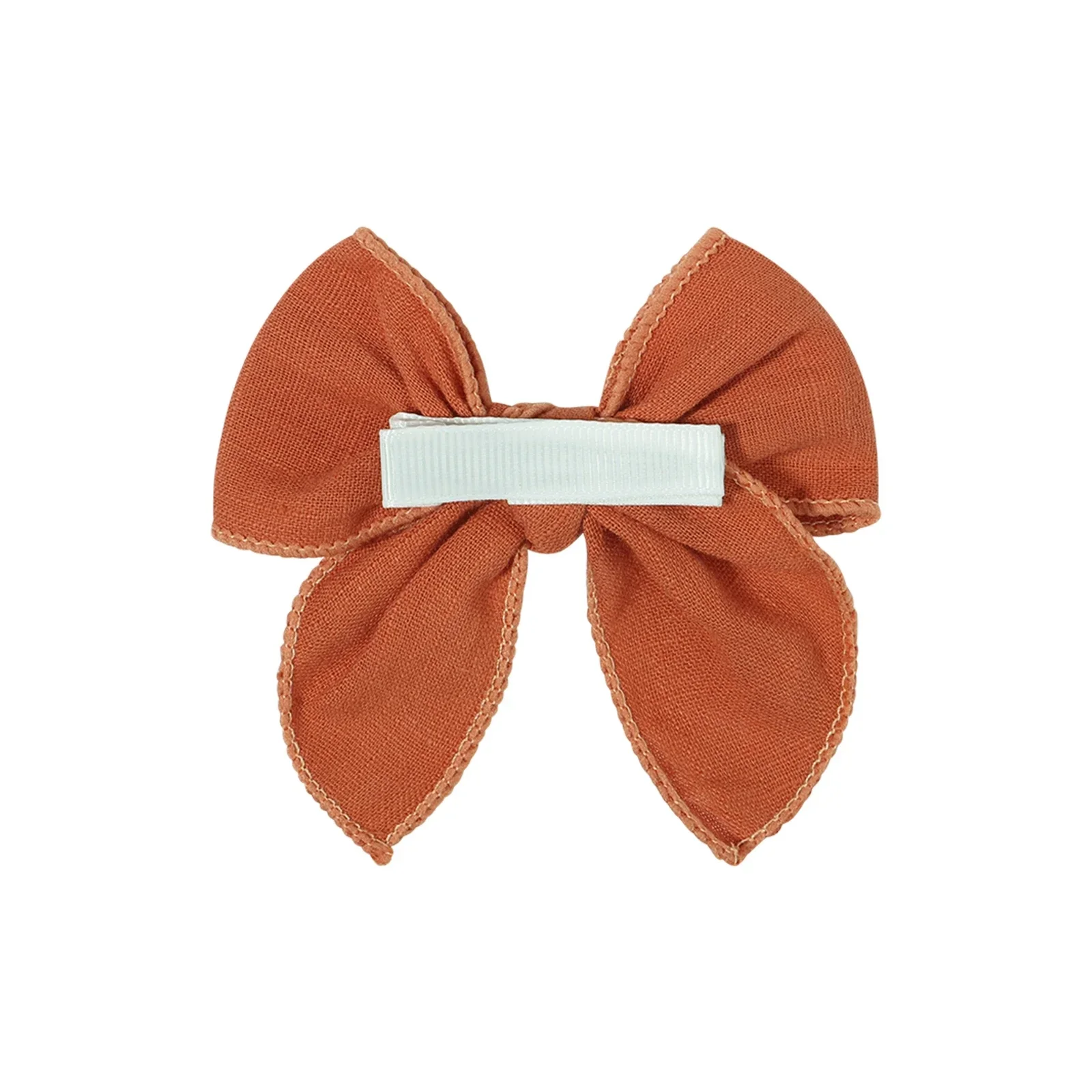 2pcs/set Sweet Cotton Solid Handmade Bows Hair Clips Kid Bowknot Hairpin Barrette Headwear Baby Girls Hair Accessories Wholesale