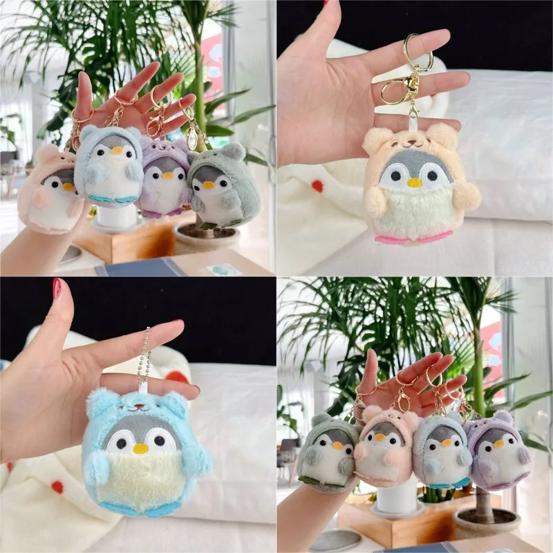 

Маленький пингвин, плюшевые брелки, милая плюшевая кукла, аниме, кавайные игрушки для детей, кулон, брелок для женщин и девочек, подарок на день рождения