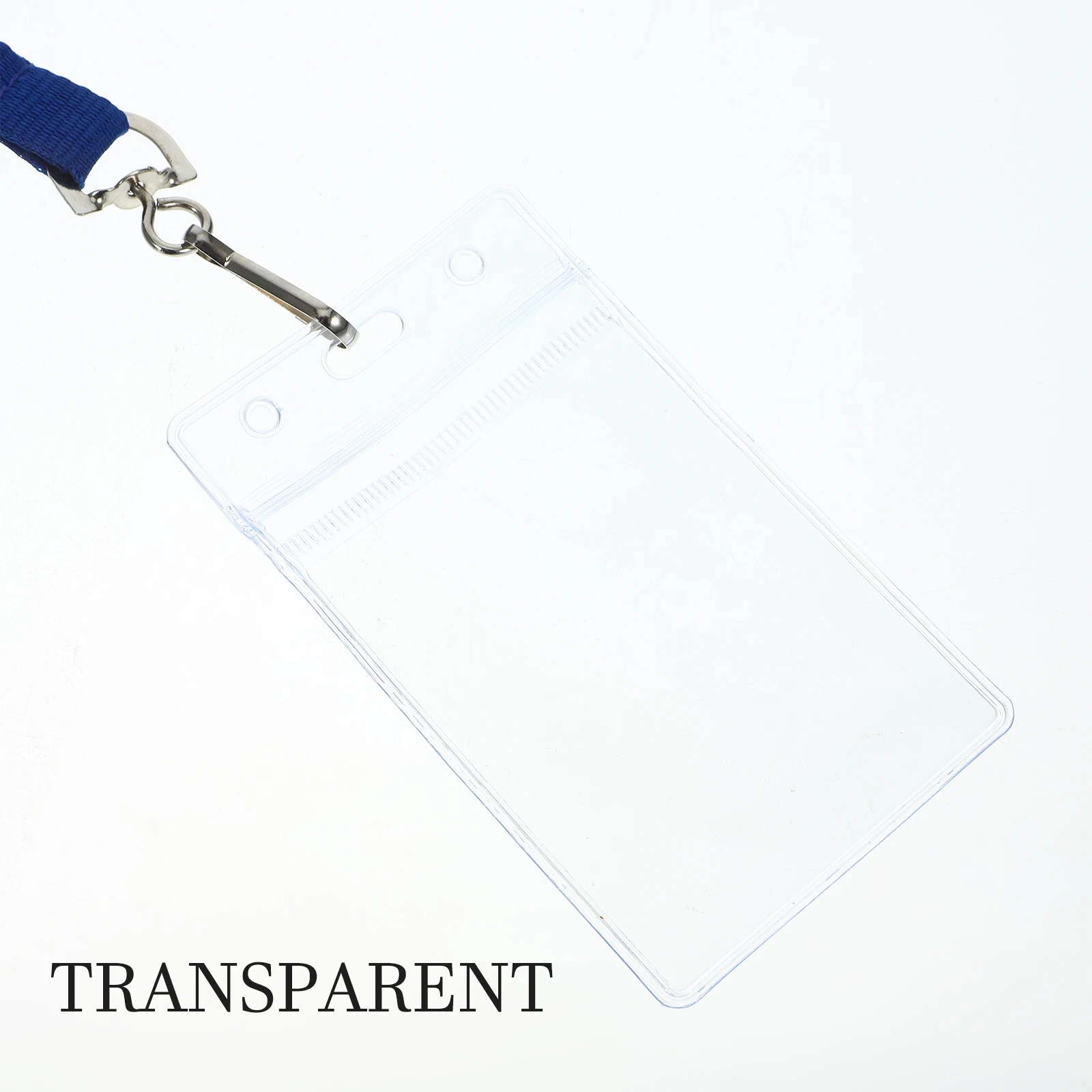 

6pcs Clear Card Holders Lanyard Id Badge Sleeves Waterproof Cards Universal Name Badge Holders For Staff Students