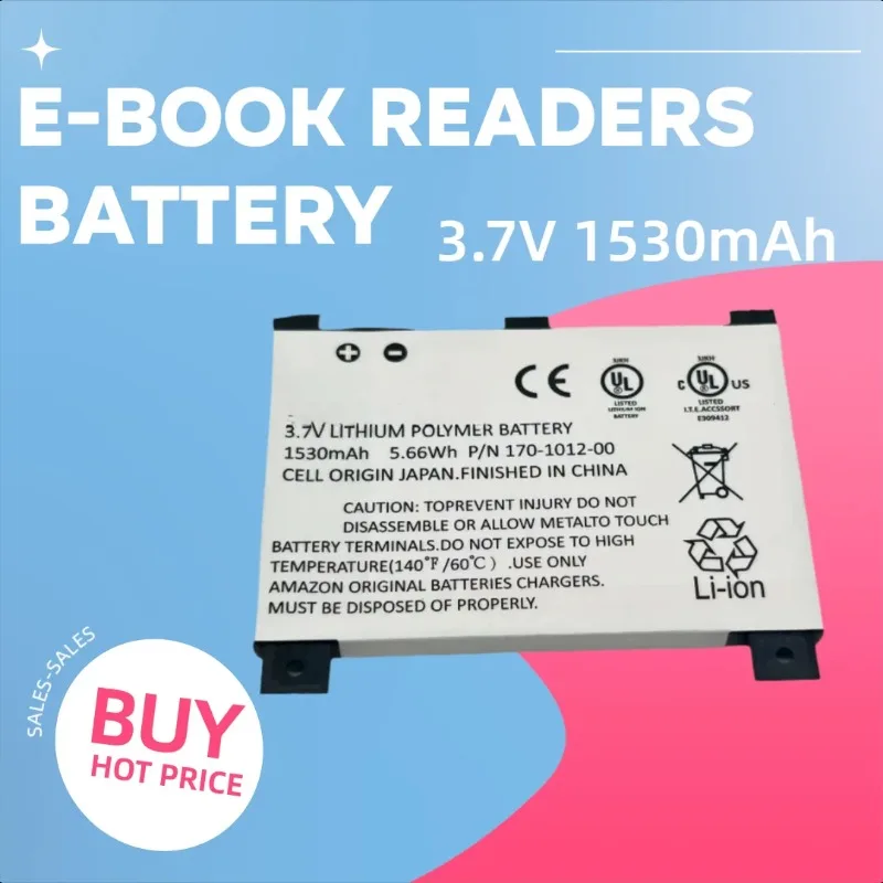 

1530mAh for Kindle DX DXG Kindle DX DXG Kindle2 E-book Readers Battery