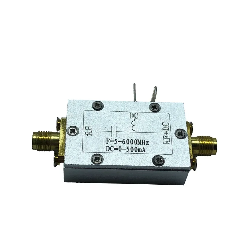 RF DC Break Device Biasing Device Coaxial Feed Bias Tee 10MHz-6GHz　Low Insertion Loss