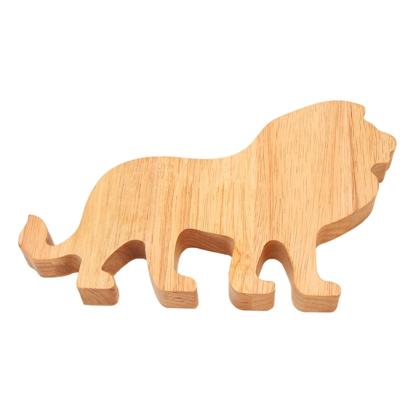 창의적인 사자 돼지 저금통, 만화 소나무 돼지 저금통, 투명 장식 공예품, 선물 장식, 26x20cm