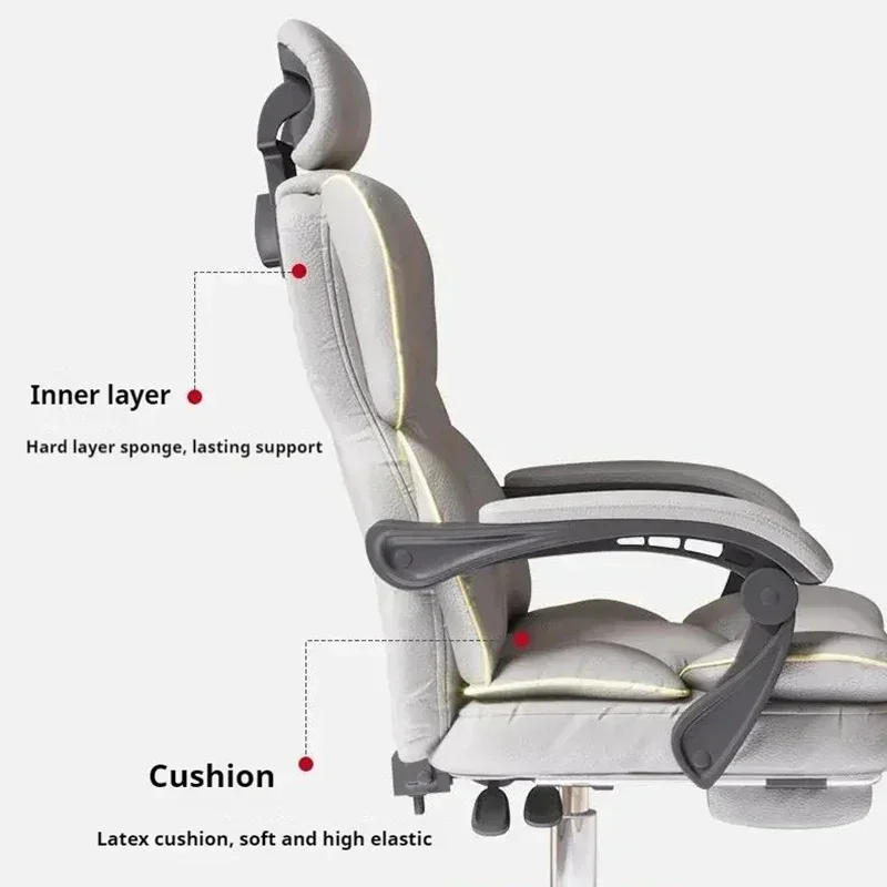 Multifunctional Ergonomic Chair Lumbar Support Headrest 360° Rotatable Multi-Tilt Dynamic Swivel Silla Ergonómica Furniture