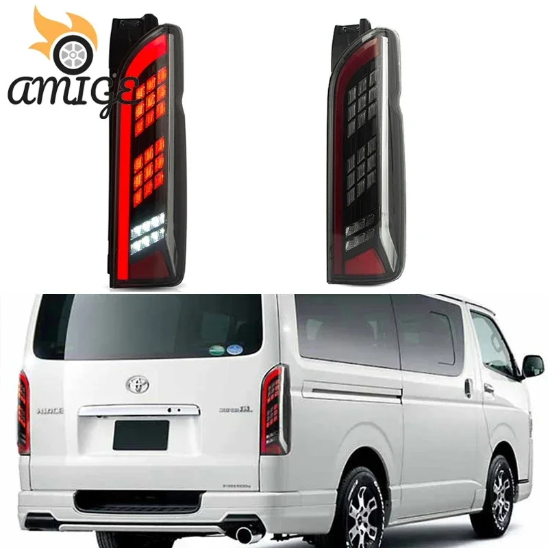 

Car LED Taillights Rear Fog Lamps For Toyota Hiace 2005-2018 Tail Light Back Lamp Brake Light Reflector
