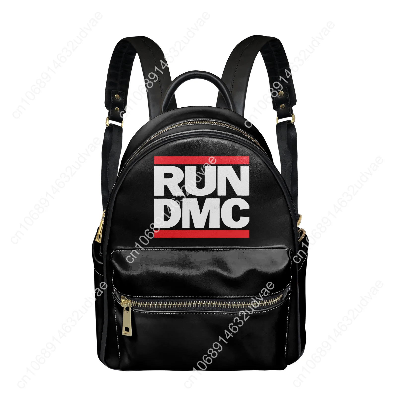 Run DMC Backpack Womens Men Knapsack Personalized Text Image Double Shoulder Bag Business Bookbag Rucksack Gift Daypack