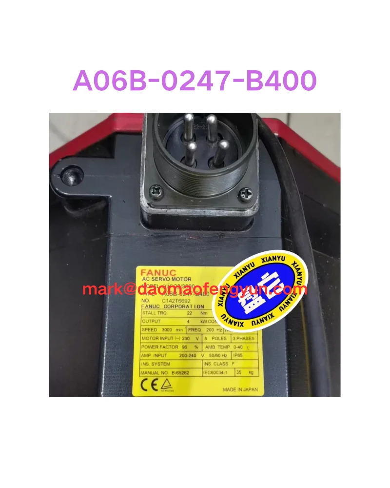 

A06B-0247-B400 Used servo motor test ok