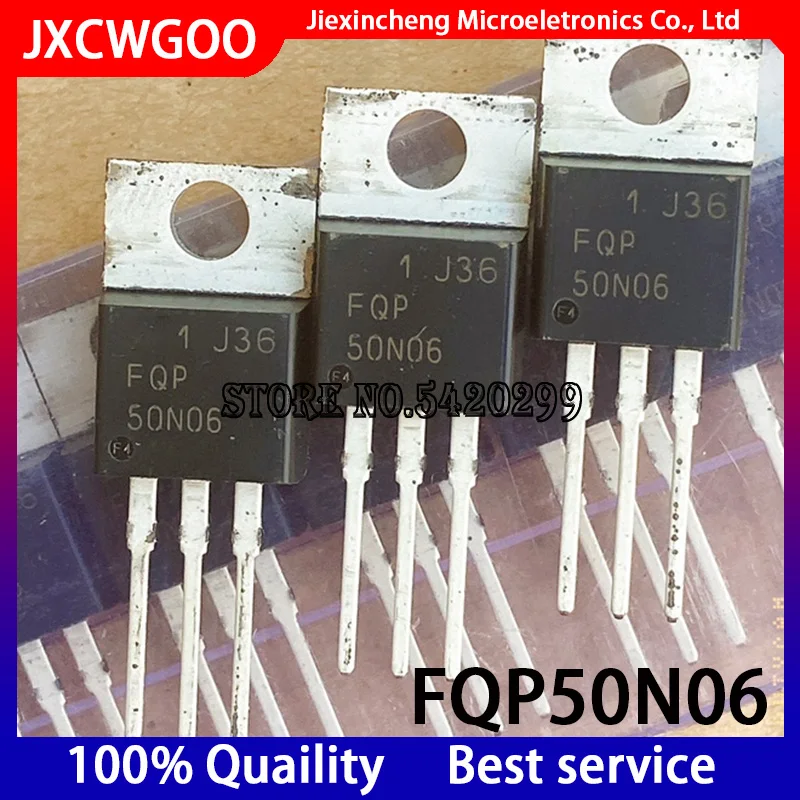 10PCS FQP50N06 50N06 TO220 50A60V MOSFET New original