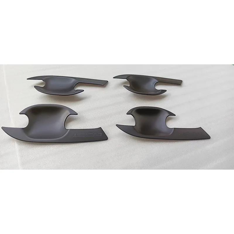 ABS البلاستيك مقبض الباب إكسسوارات خارجية لأبواب السيارات لفورد ايفرست 2015-2019 الخارجي أسود اللون الجسم أطقم اكسسوارات الكسوة