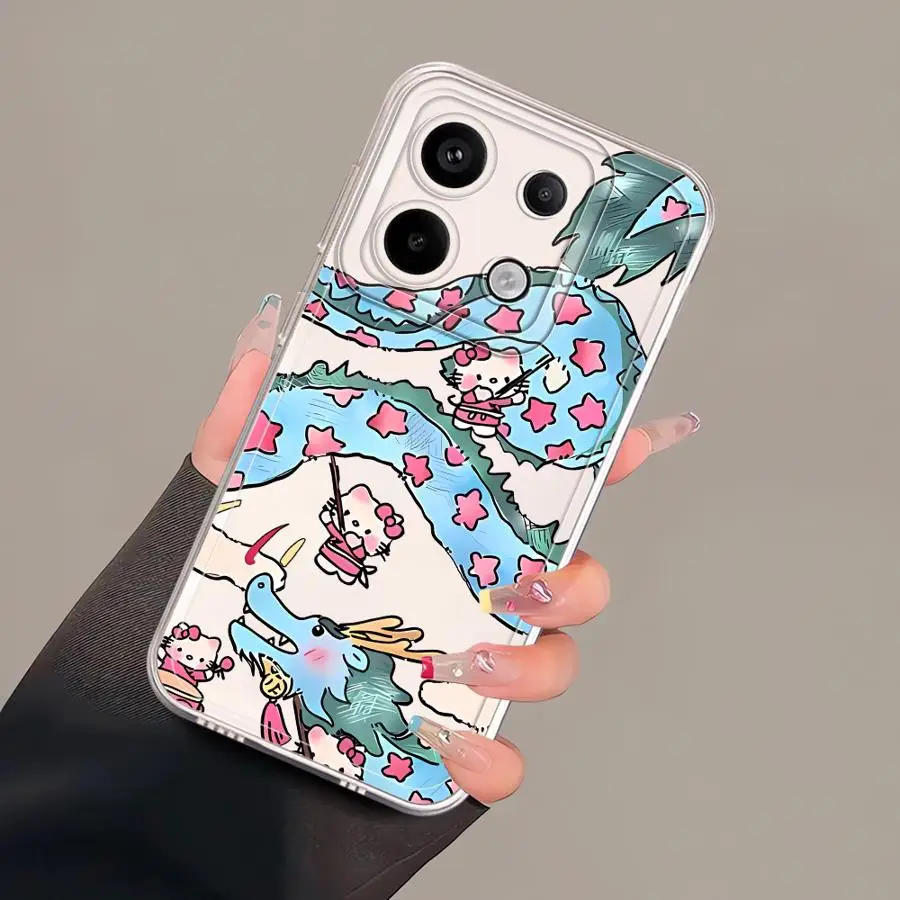 Funda para Xiaomi Poco X3 NFC X3 Pro funda de teléfono suave dibujos animados Sanrio Hello Kitty
