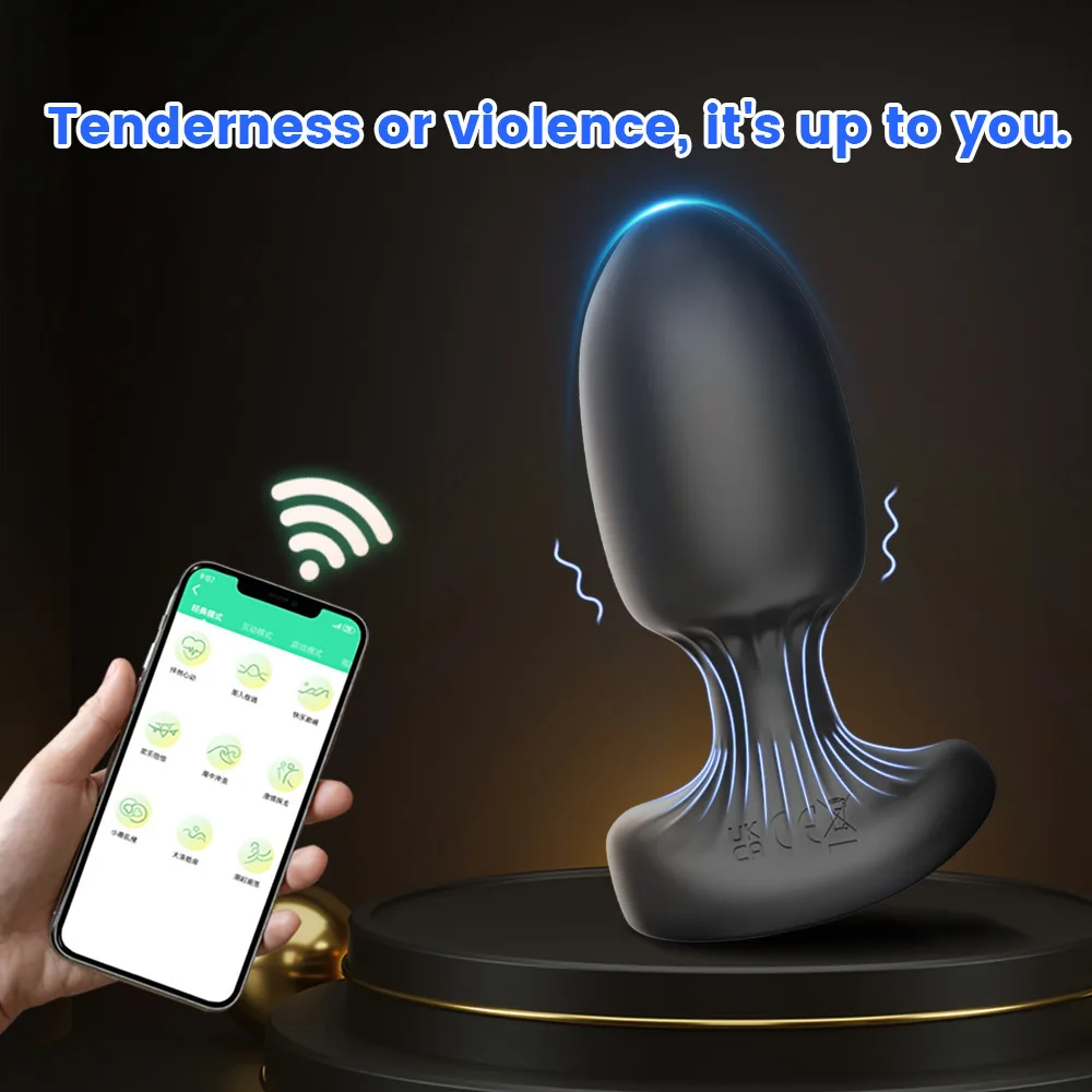 10 سرعات المكونات الشرج هزاز بعقب المكونات البروستاتا تهتز مدلك APP التحكم عن بعد الإناث معدات الاستمتاع واللعب الجنسي للنساء الرجال