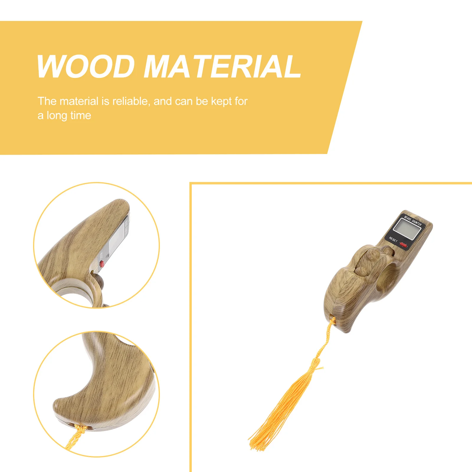 1개 디지털 부처님 염주 경량 미니 명상 카운터 부드러운 롤러 내구성 긴 수명 불교 용품 기도