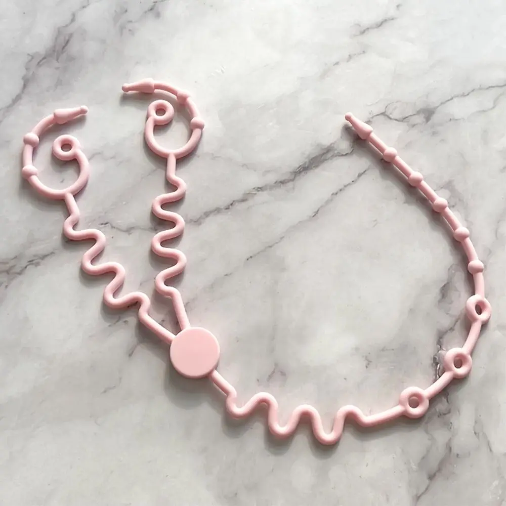 

Portable Silicon Nipple Anti-drop Chain Safety Double Head Baby Pacifier Chain Stroller Accessories Adjustable