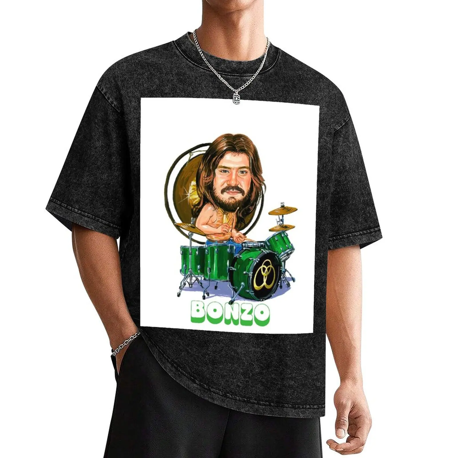 John Bonham Graphic T-Shirt summer top custom t shirt summer clothes shirts graphic tees shirts graphic tee men