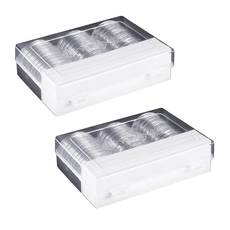 حامل كبسولات العملات المعدنية مقاس 46 مم A72Z وصندوق حماية لحامل العملات المعدنية لمستلزمات جمع العملات المعدنية (8 مقاسات، 60 قطعة) #5