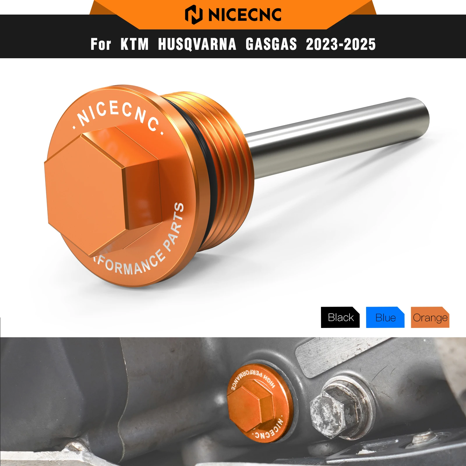 

NICECNC For KTM EXC-F 350 EXC-F 450 SXF 450 XCF-W 500 SMR XCF 2015-2023 Husqvarna GasGas M20X1.5 Magnetic Oil Drain Plug Bolt