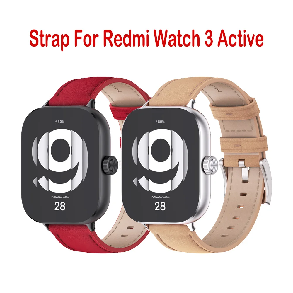 

Ремешок для Redmi Watch 3 Active, мягкий кожаный сменный Браслет для Redmi Watch 4 3 2, аксессуары для наручных часов