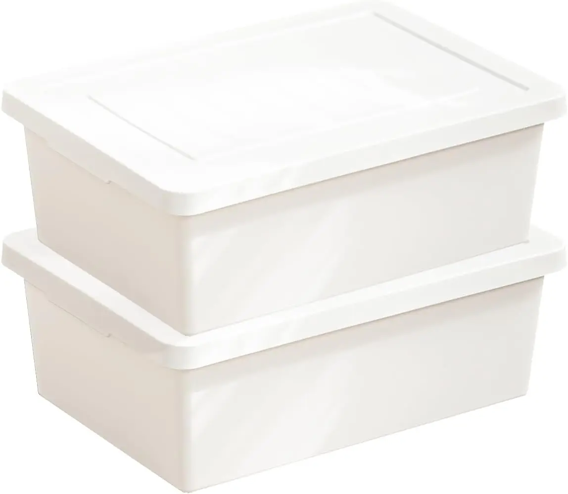 

15 Quart Stackable Plastic Storage Bins with LidsStorage Container for Organizing, Storage Boxeswith