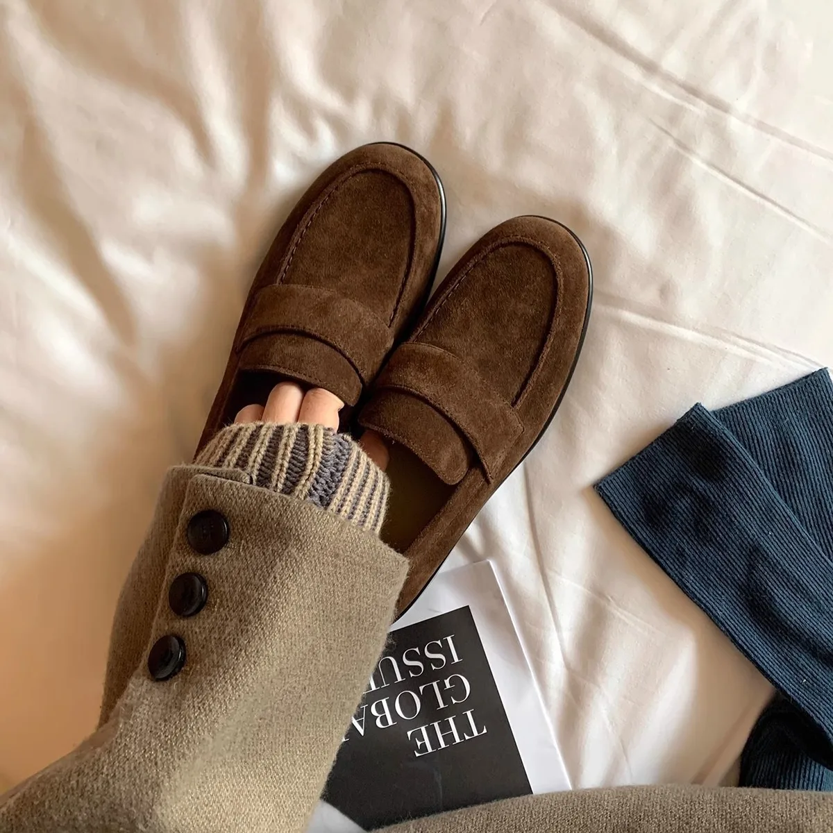 

Женские лоферы на плоской подошве, кожаные дизайнерские туфли в стиле ретро, трендовая классическая обувь, женское прогулочное платье Femme Zapatillas, удобные