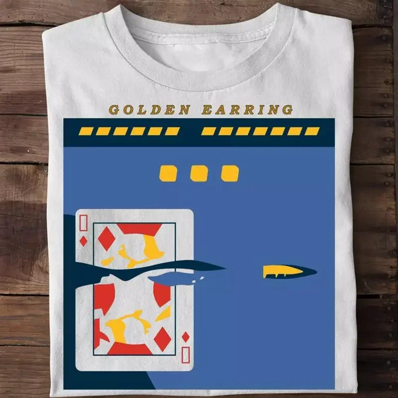 Golden Earring Band Cut Album White T Shirt Full Size S 5XL