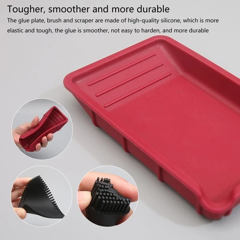 4pcs/set Woodworking Silicone Brush for Home Room Wall Ceiling Wall Roof Top Sale